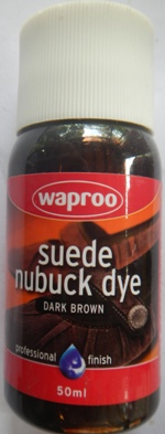 Waproo Suede and Nubuck 50 ml Dark Brown Waproo Waproo Suede Dye Waproo Nubuck Dye Waproo Suede and Nubuck Dye